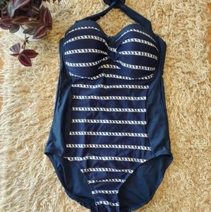 Merona Navy One Piece Swim Suit